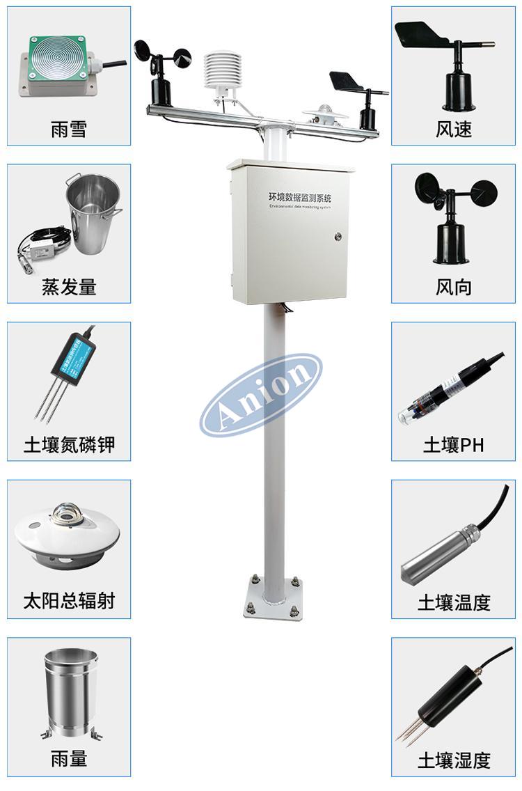 土壤墑情監(jiān)測(cè)站配置土壤溫濕度傳感器，耐腐蝕、抗氧化、抗風(fēng)